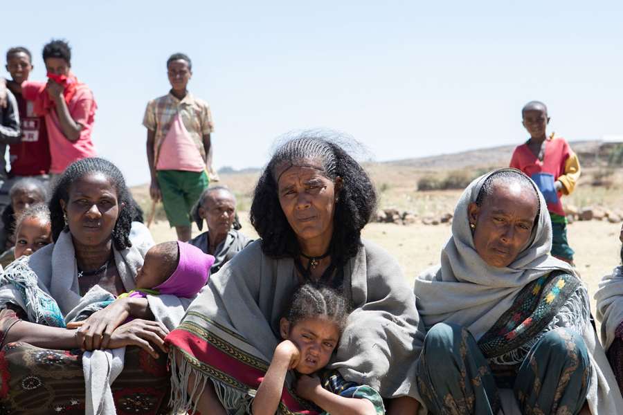 The ongoing war has so far claimed the lives of five people in the small village of Gereb Weyto alone, 35 kilometers from Mekele town. Now everyone is praying for peace. Photos by Lucian Muntean / NCA.