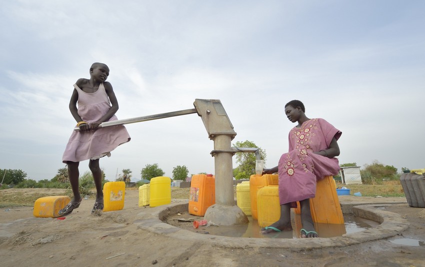 En brønn er reparert til fordel for befolkningen i Bor, Sør-Sudan
