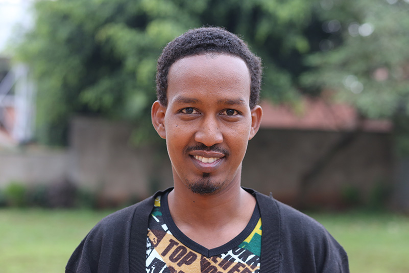 Feltkoordinator Ahmednaji Bashir Mohamed er Kirkens Nødhjelps ansikt utad i flyktningleirene i Puntland, Somalia.