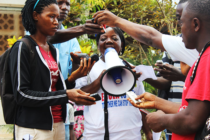 Bilde fra internasjonale Kirkens Nødhjelps arbeid med Ebola i Liberia