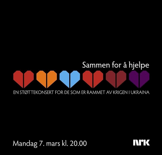 Mandag deltok flere humanitære organisasjoner og norske artister på en støttekonsert til inntekt for berørte av krigen i Ukraina. 