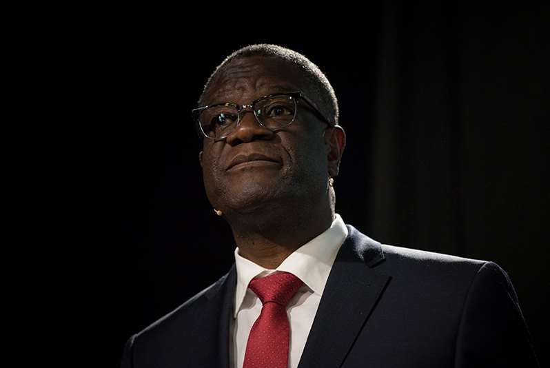 Nobels Fredsprisvinner Dr. Denis Mukwege. Foto: Håvard Bjelland / Kirkens Nødhjelp.