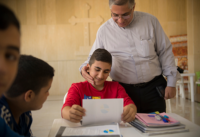 An Assyrian Church outside of Beirut provides a safe space and education for refugee children. Photo: Håvard Bjelland.
