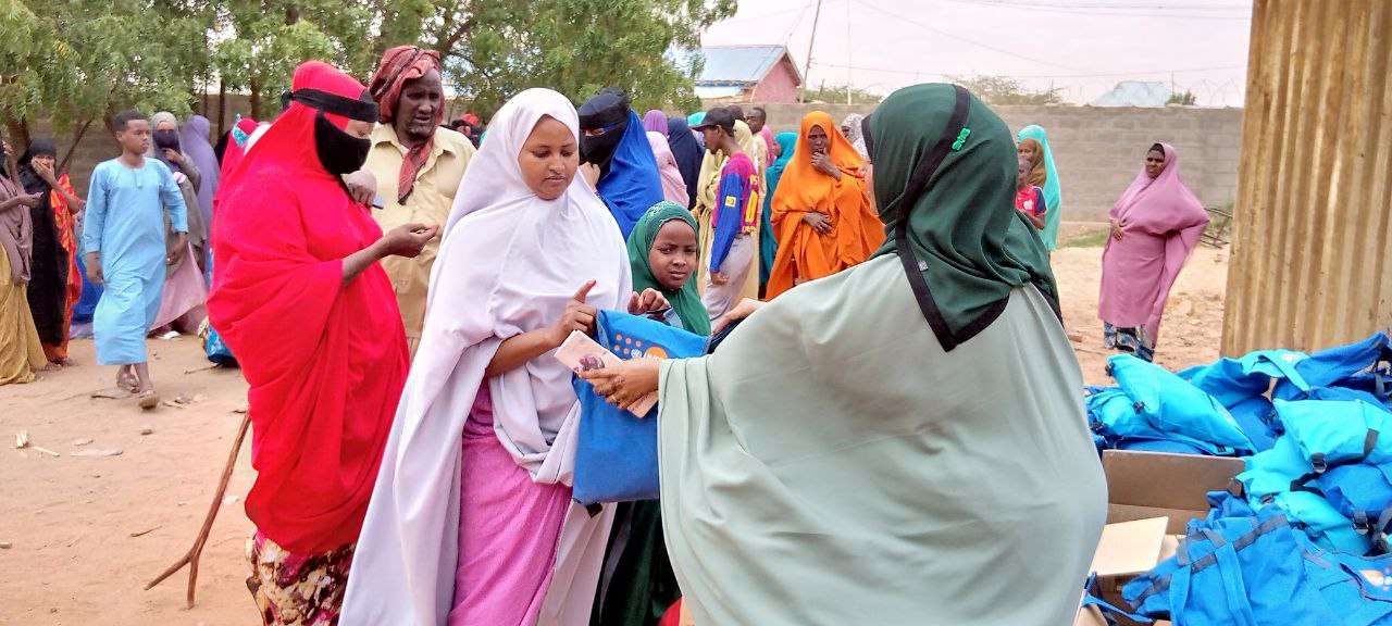 Distribution of menstrual management kits in the Somali Region.