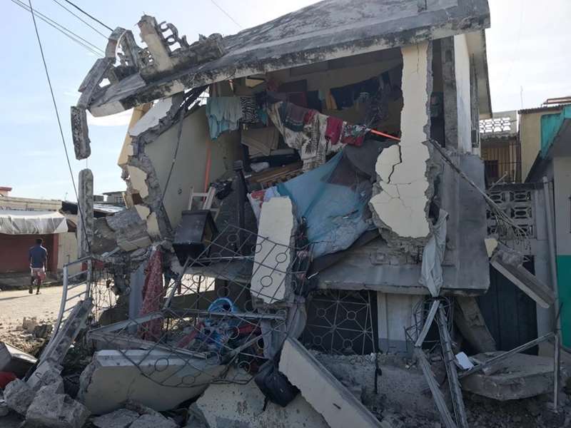 Haiti: Bilde viser store ødeleggelser etter jordskjelvet