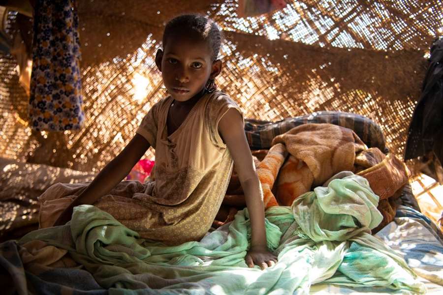 Rokhaya Adam (8) is one of 2.5 million internally displaced people in war-torn Darfur. Photo: Håvard Bjelland / Norwegian Church Aid​.