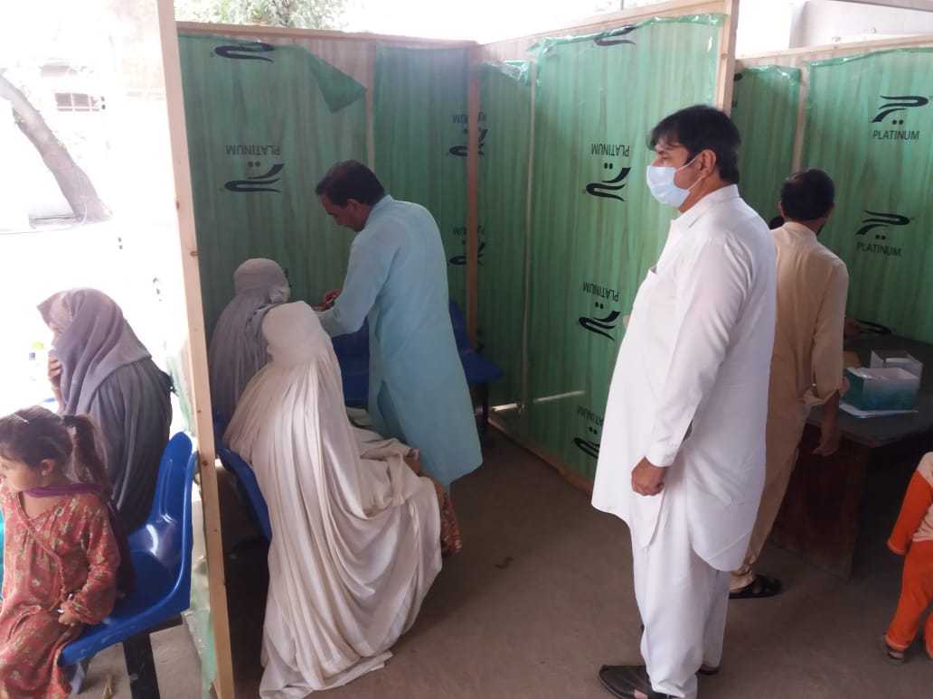 2. Female Partition in installed  Vaccination Booths in BHU Sarband Bara Road Near Khatme Nabbout Chowk.jpeg