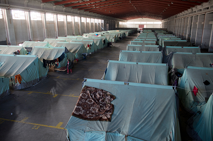 Flyktningleiren Oreokastro utenfor Thessaloniki i Hellas. Foto: Håvard Bjelland.