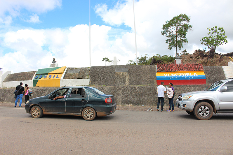 Grensen mellom Brasil og Venezuela. Foto: Arne Dale.