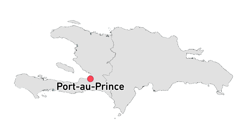 Haiti utgjør den vestlige delen av øya Dominica.