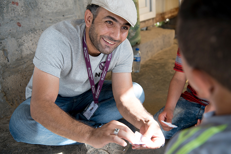 Nå hjelper syriske Mustafa flyktninger i Nord-Irak